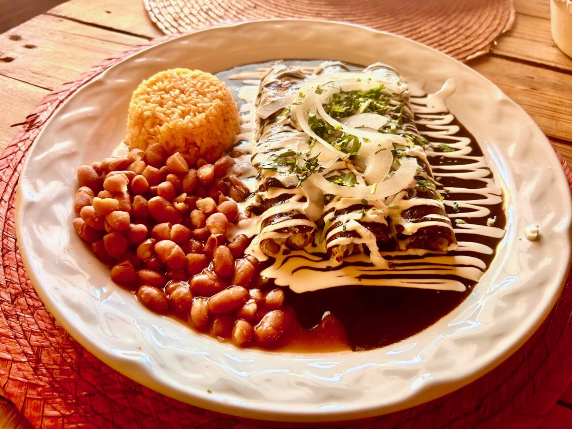 Ole Mole Chicken Enchiladas