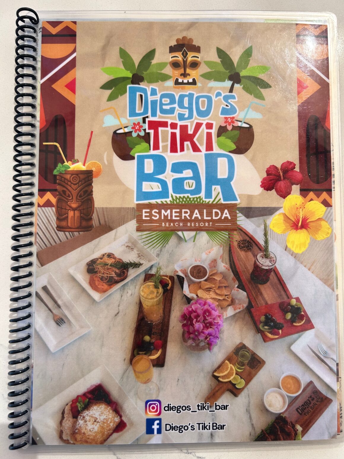 Diego's Tiki Bar Menu